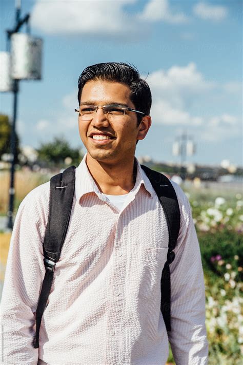 Indian Man Smiles By Stocksy Contributor Jayme Burrows Stocksy