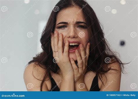 Screaming Angry Woman Stock Image Image Of Nervous 180057163