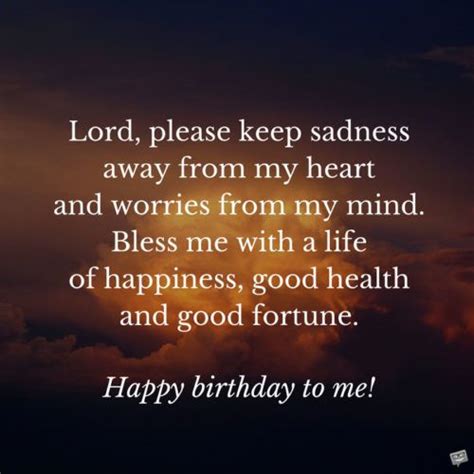 I hope that all your desires will come true during this year. Birthday Prayers for Myself | Thank God for Another ...