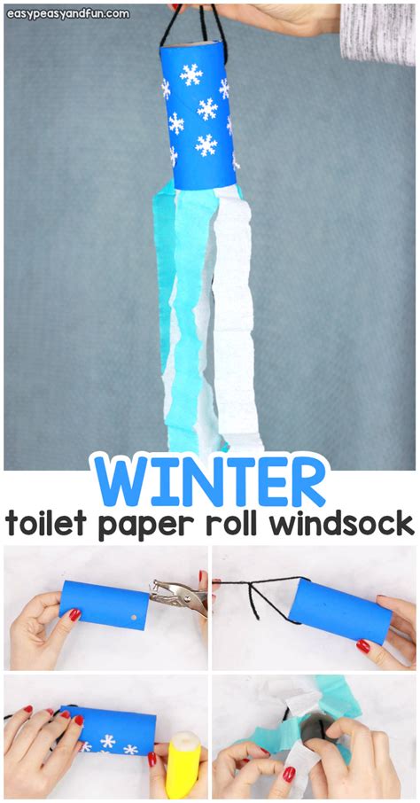 Winter Windsock Toilet Paper Roll Craft Easy Peasy And Fun