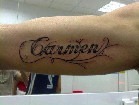 Resultado De Imagen De Tattoos Con El Nombre De Carmen TATTOOS Name