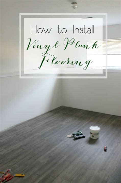 As a result, this is an ideal flooring option for many home builders and designers. One Room Challenge {Week Three} - How to Install Vinyl ...