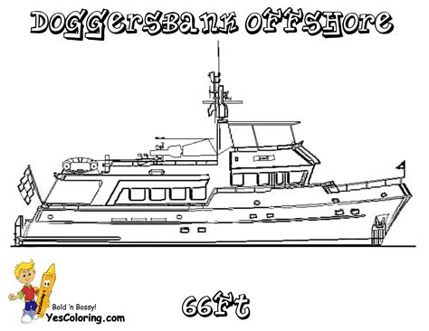 Download Super Yacht Ship Coloring Pages | Motor Boats | Free | Yachts