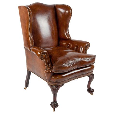 Shop for leather wing chair online at target. 19th Century Walnut Leather Wing Chair at 1stdibs