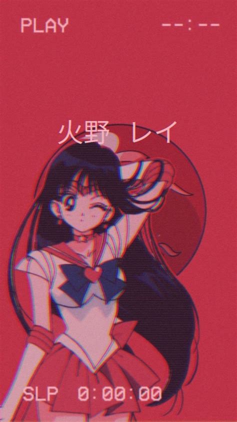 Anime Retro Red Wallpapers Wallpaper Cave