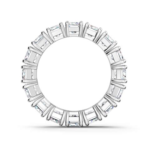 Buy Swarovski Vittore Wide Ring White Rhodium Plated 5562129
