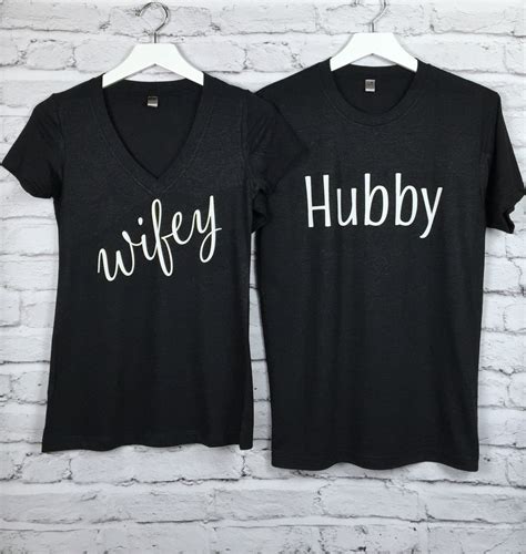 wifey hubby shirts hubby wifey shirts set of 2 newlyweds