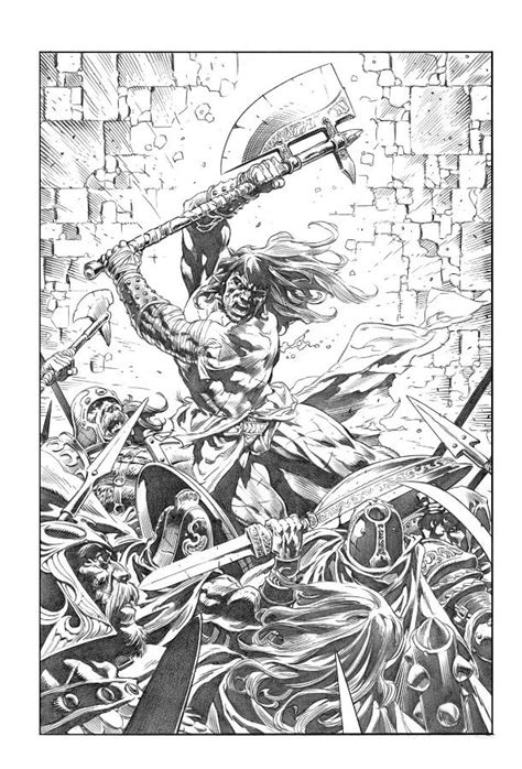 King Conan The Phoenix On The Sword 4 Pg 6 By Tomas Giorello Comic Art