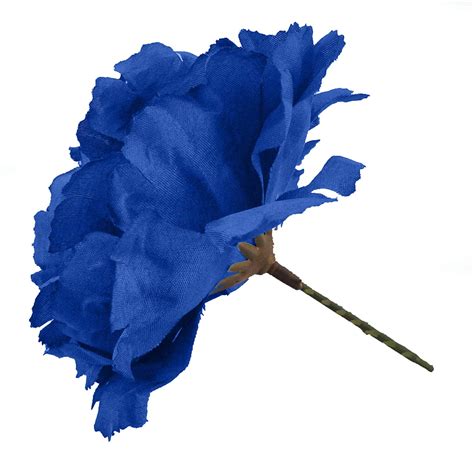 144 royal blue carnation picks artificial silk flowers wedding buttonholes funeral tributes