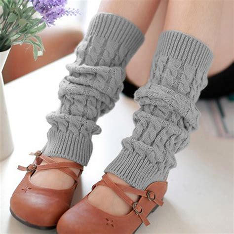 hot 2016 womens leg warmers fashion winter knit crochet knitted leg warmers for women boot
