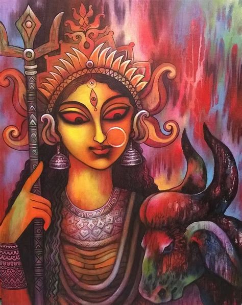 Goddess Durga Art Cum