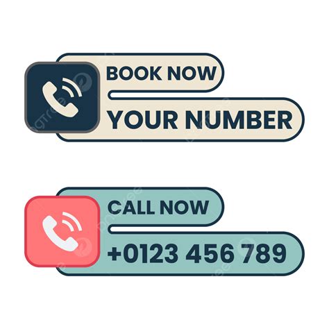 Transparent Book Now Call Button With Phone Number Book Now Button
