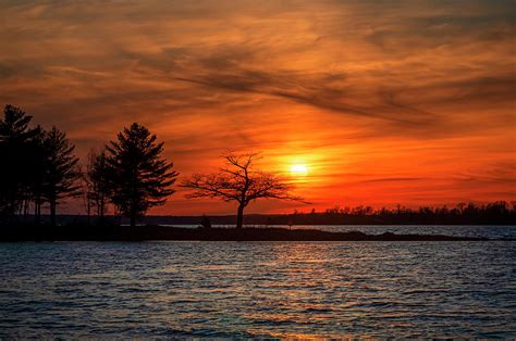 Detroit Point Spring Golden Sunset Photograph By Ron Wiltse Fine Art