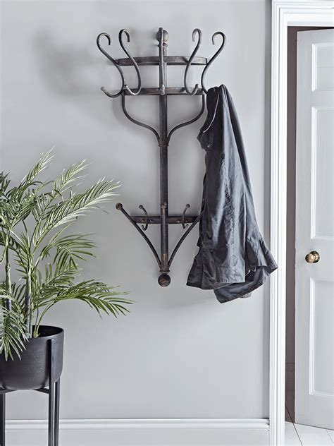 Aged Metal Wall Mounted Coat Rack Buy At The Price Of 19055 In