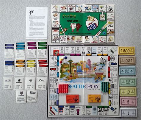 List of companies based in seattle. Seattleopoly Board Game A Cityopoly Game Washington ...