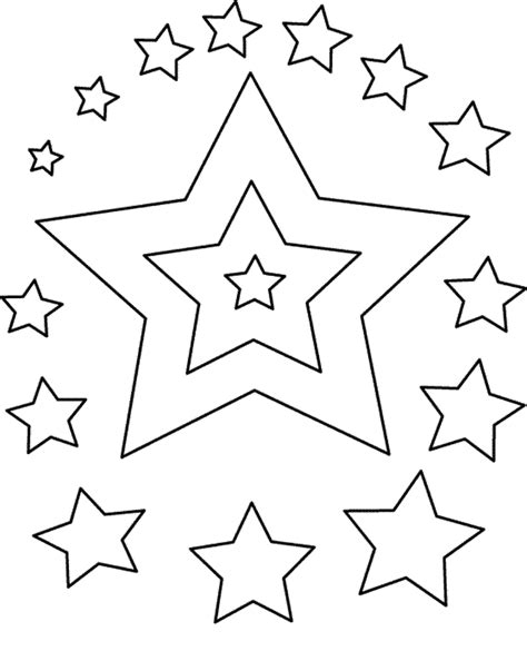 Dibujos Estrellas Para Colorear Plantillas De Estrellas Para Imprimir Papelisimo