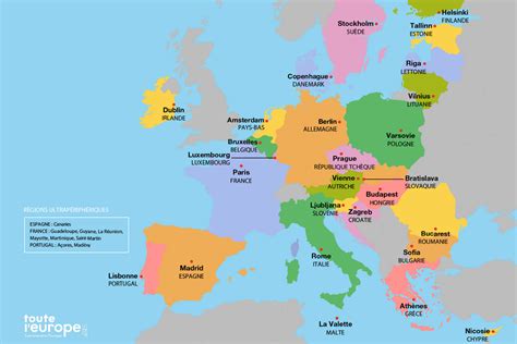 Carte Deurope Avec Pays Et Capitales Imprimer Compartir Carta Hot Sex