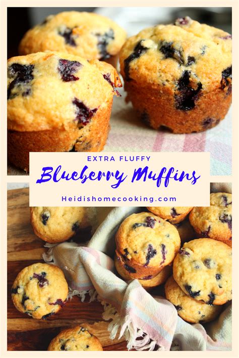 Ultimate Fluffy Blueberry Muffin Recipe Heidis Home Cooking