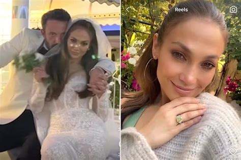 Jennifer Lopez Shares New Pictures Of Wedding Dresses And Engagement Ring