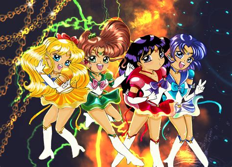 Chibi Sailors Winx Club Sailor Scouts Fan Art Fanpop