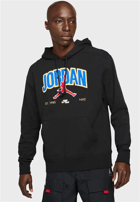 Buy Jordan Black Jordan Jumpman Fleece Hoodie For Men In Mena Worldwide