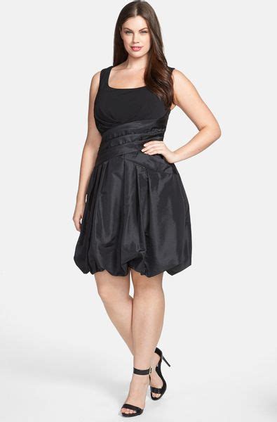 Jessica Simpson Sleeveless Scoop Neck Dress With Bubble Skirt In Black