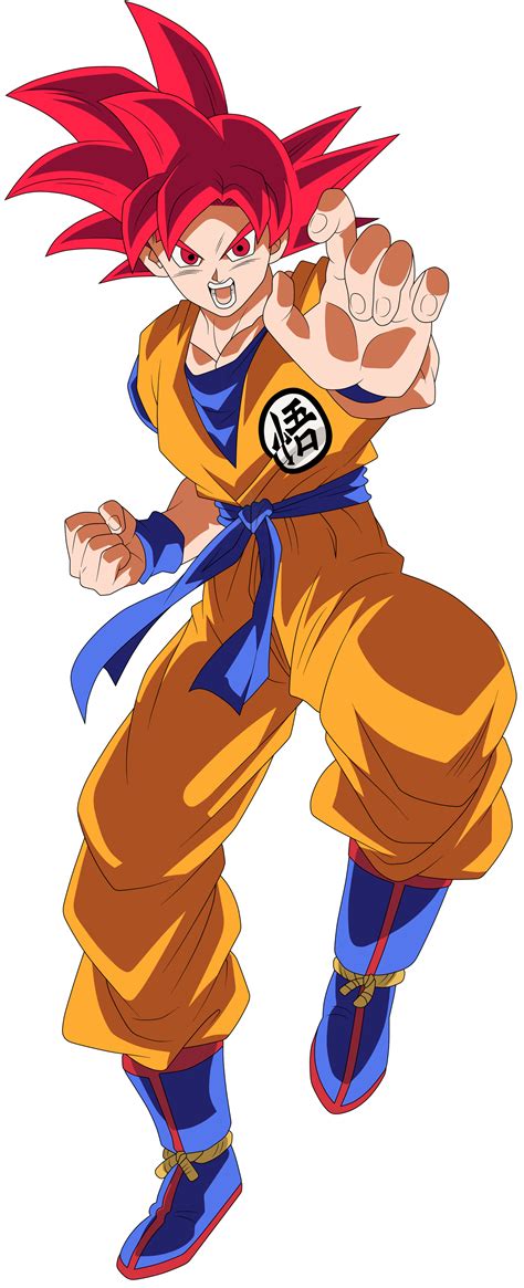 Goku Super Saiyajin God By Arbiter On Deviantart Son Goku Goku And
