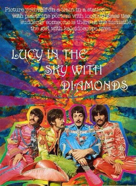 The Beatles Lucy In The Sky With Diamonds Beatles Poster The Beatles Beatles Art