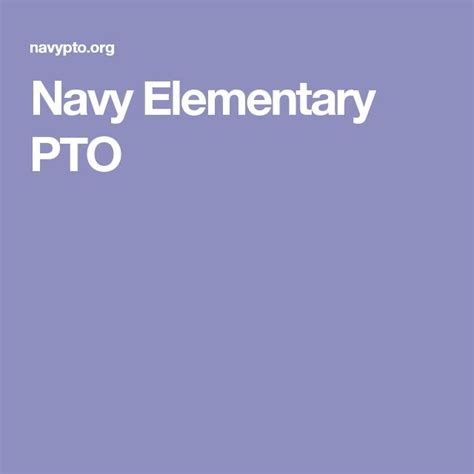 Navy Elementary Pto Elementary Elementary Schools School Pto