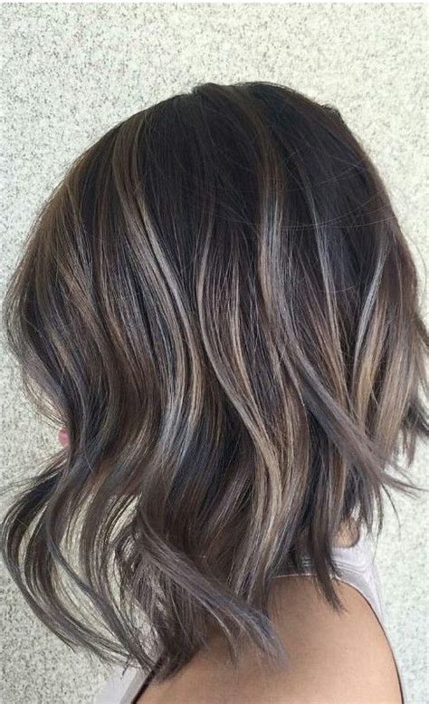 Short dark brown hair with a dramatic flow to bright, light blonde. 28 Incredible Examples of Caramel Balayage on Short Dark ...