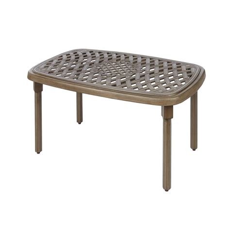 Shop this collection (58) grayson brown round steel outdoor patio coffee table. Hampton Bay Cavasso Metal Outdoor Coffee Table-171-410 ...