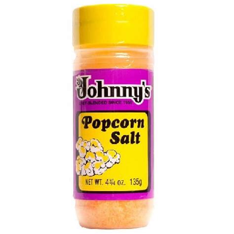 Johnnys Popcorn Salt 475 Ounce Bottle Butter Flavored Seasoning Salt