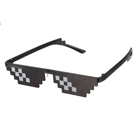 Thug Life Sunglasses Unisex Men Women Glass 8 Bit Pixel Glasses Photo