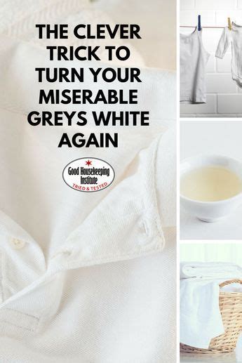 How To Turn Greyed Whites White Again Cleaning White Clothes Laundry
