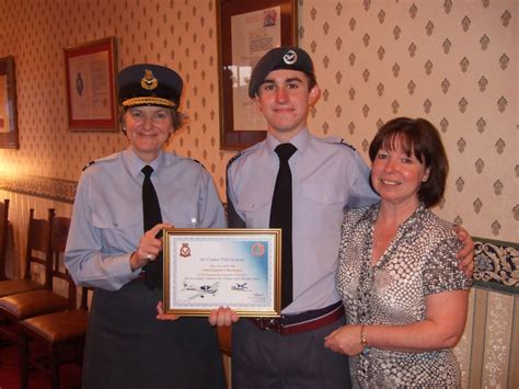 East Lancs Wing Atc News Bury Cadet Receives Certificate From Air