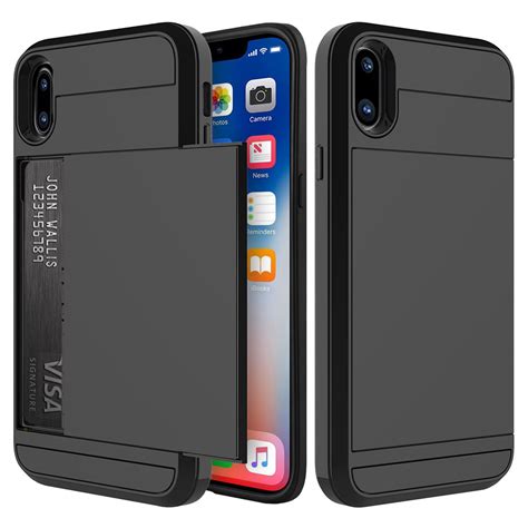 Tough Armour Slide Case Card Holder For Apple Iphone Xs