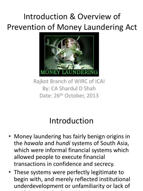 In particular, it focuses on the latest additions to the list of predicate offenses under the amlatfa. Prevention of Money Laundering Act- Shardul Shah-26-10 ...