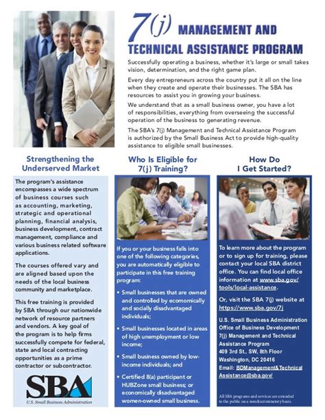 The Sbas 7j Management And Technical Assistance Program