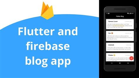 Flutter Blog App Firebase Set Up And App Ui Youtube