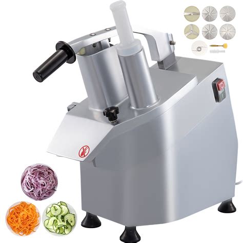 Vevor Vegetable Cutter Commercial Food Processor 6 Cutting Disks