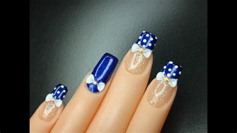 ¿cuáles son los sinónimos de príncipe azul? uñas pintadas de azul con puntos - YouTube
