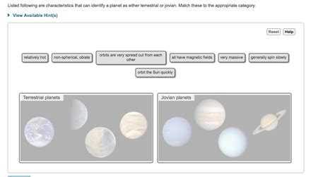 In which of the following ways do pluto and eris differ from the terrestrial and jovian 2. Solved: Listed Following Are Characteristics That Can Iden ...