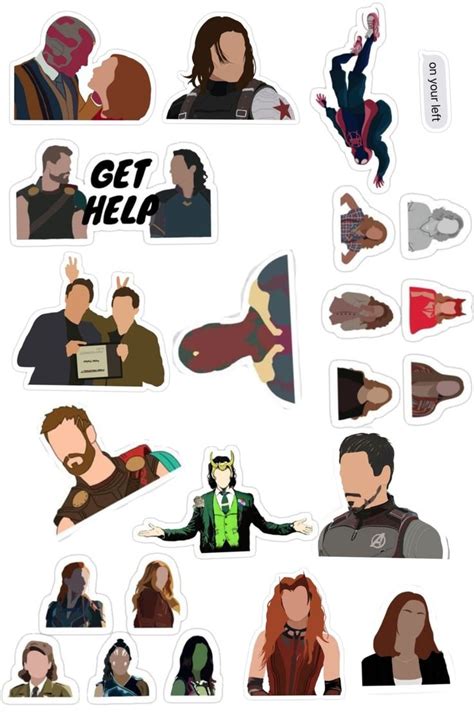 Printable Marvel Stickers Printable Word Searches