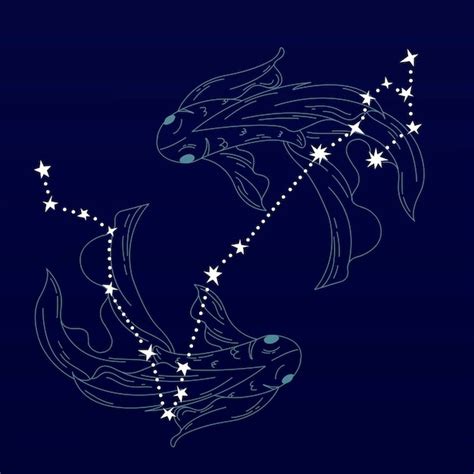 Premium Vector Pisces Astrological Sign Design Vector