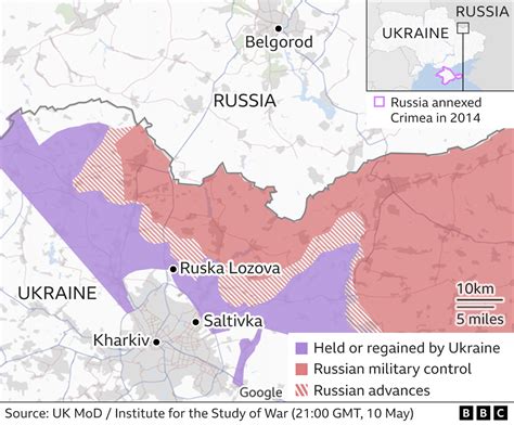 Ukraine War Russia Pushed Back From Kharkiv Report From Front Line Bbc News