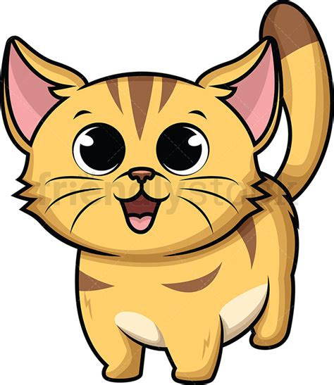1280 x 720 jpeg 105 кб. Cute Baby Kitten Cartoon Vector Clipart - FriendlyStock