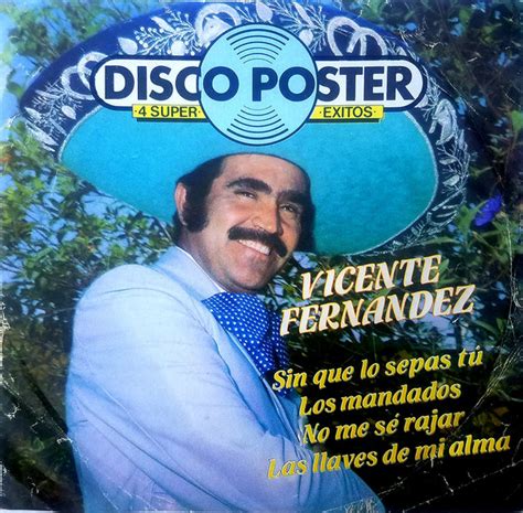 Vicente Fernandez Disco Poster 4 Super Exitos 1980 Vinyl Discogs