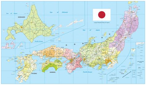 See full list on worldatlas.com Large Detailed Map of Japan | Detailed map, World geography map, Japan map