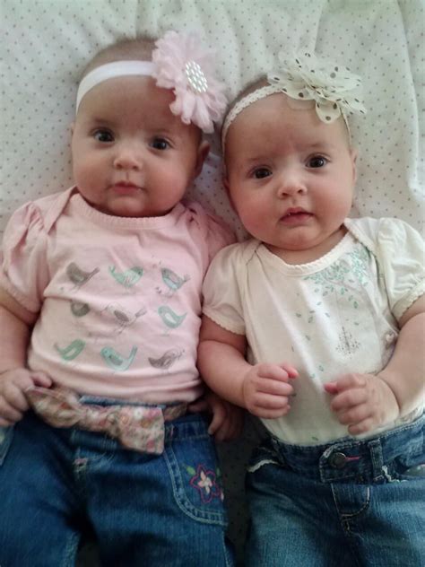 Pin By Stacy G F On Twin Goals Cute Baby Photos Twin Baby Girls