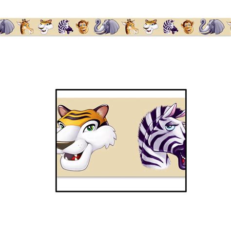 The Beistle Company Jungle Animals Party Tape Wall Decor Wayfair